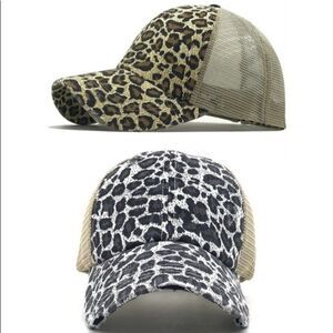 Leopard Mesh Baseball Hat